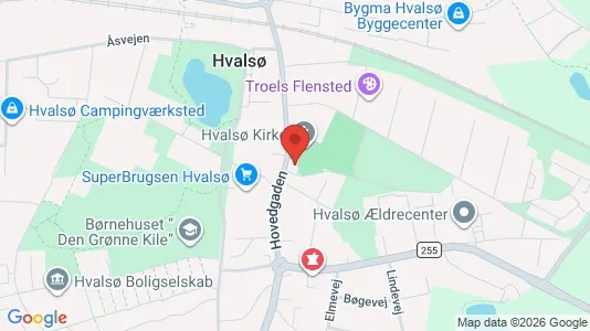 Boligudlejningsejendomme til salg i Hvalsø - kort over placeringen