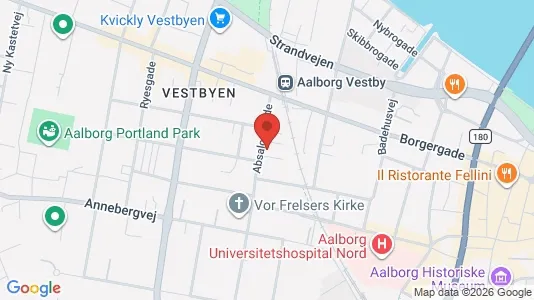 Boligudlejningsejendomme til salg i Aalborg Centrum - kort over placeringen