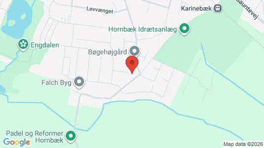 Værkstedslokaler til salg i Hornbæk - kort over placeringen